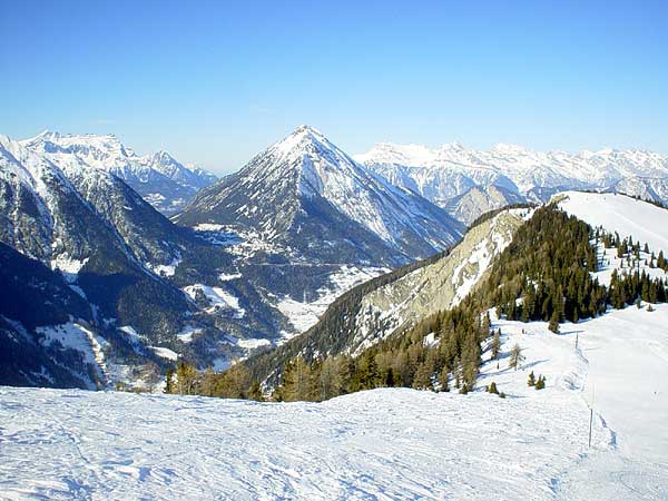 Quelque part sur le domaine skiable de Vichères, au-dessus de Liddes (Valais).