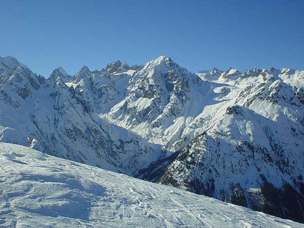 Quelque part sur le domaine skiable de Vichères, au-dessus de Liddes (Valais).