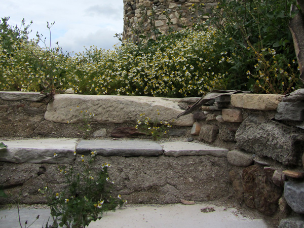 Vieille ville de Chóra, à Naxos, plus grande et plus haute île des Cyclades, avril 2012.