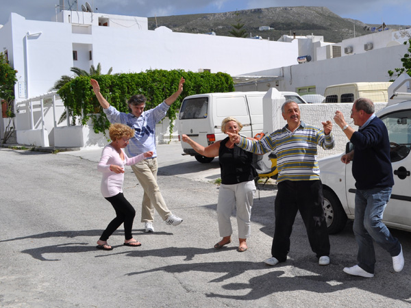 Parikia, Paros, Cyclades, avril 2012. Fête de Pâques à l'Hôtel Eleftheria.