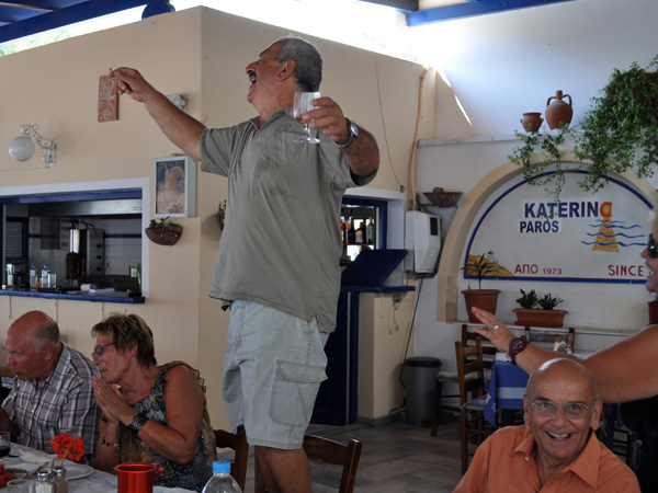 Fiesta à Livadia, Parikia, sur l'île de Paros, septembre 2011.