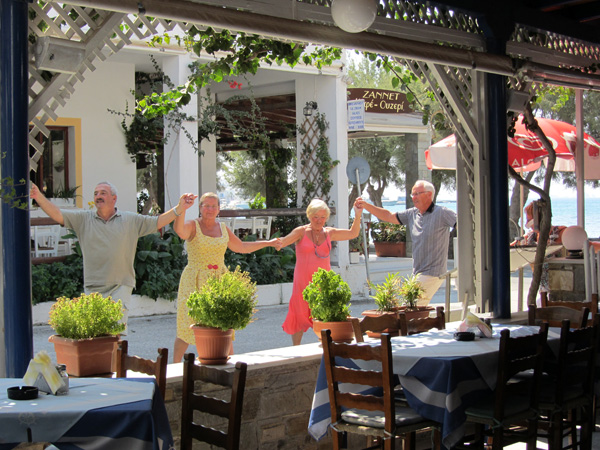 Fiesta à Livadia, Parikia, sur l'île de Paros, septembre 2011.