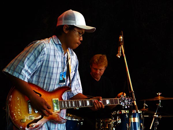 Bonny B, world blues au World Music Festival d'Oron, 30 juillet 2005.