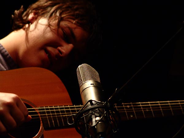 Fin du concert de Sylvain Luc, duo avec Nicola Oliva (1er prix), Nuits de la Guitare, Chorus Lausanne, vendredi 4 novembre 2005.