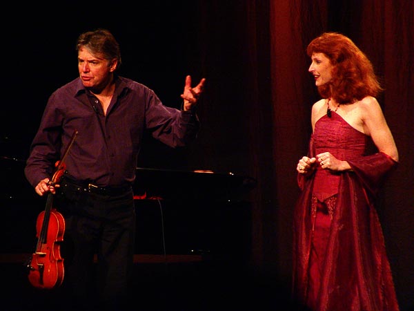 Didier Lockwood & Caroline Casadesus, Le Jazz et la Diva, Miles Davis Hall, Montreux, mercredi 22 février 2006.