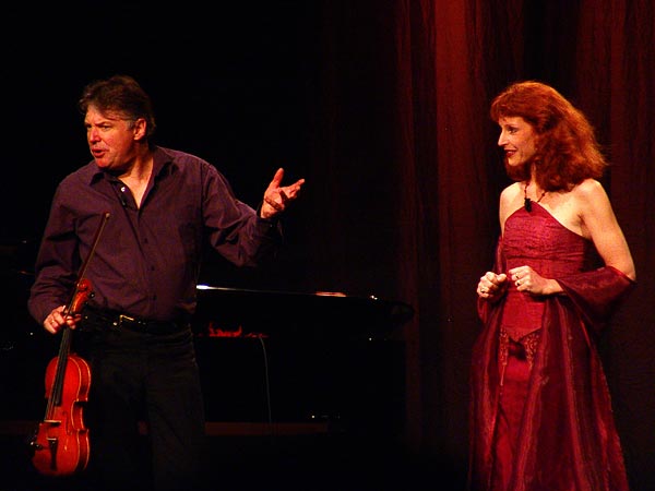 Didier Lockwood & Caroline Casadesus, Le Jazz et la Diva, Miles Davis Hall, Montreux, mercredi 22 février 2006.