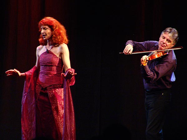 Didier Lockwood & Caroline Casadesus, Le Jazz et la Diva, Miles Davis Hall, Montreux, mercredi 22 février 2006.