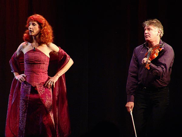 Didier Lockwood & Caroline Casadesus, Le Jazz et la Diva, Miles Davis Hall, Montreux, mercredi 22 février 2006.