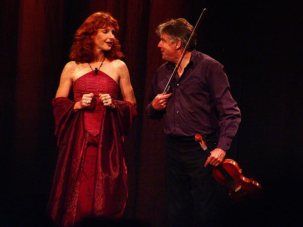 Didier Lockwood & Caroline Casadesus, Le Jazz et la Diva, Miles Davis Hall, Montreux, mercredi 22 février 2006.