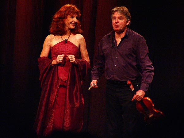 Didier Lockwood & Caroline Casadesus, Le Jazz et la Diva, Miles Davis Hall, Montreux, mercredi 22 février 2006.