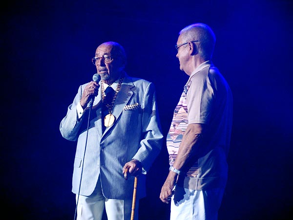 Montreux Jazz Festival 2006: Ahmet Ertegun & Claude Nobs, speech before Ornette Coleman, July 2, Auditorium Stravinski