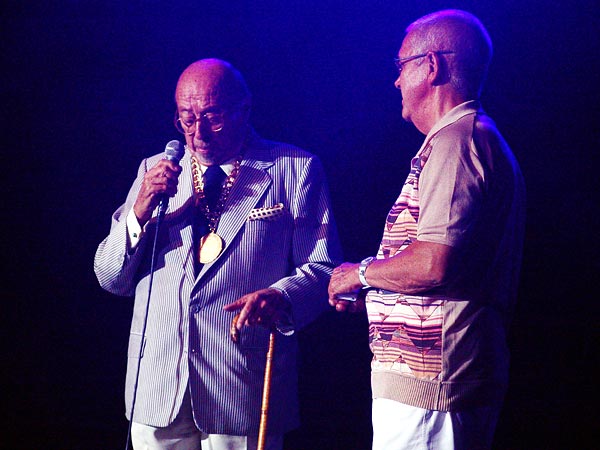 Montreux Jazz Festival 2006: Ahmet Ertegun & Claude Nobs, speech before Ornette Coleman, July 2, Auditorium Stravinski