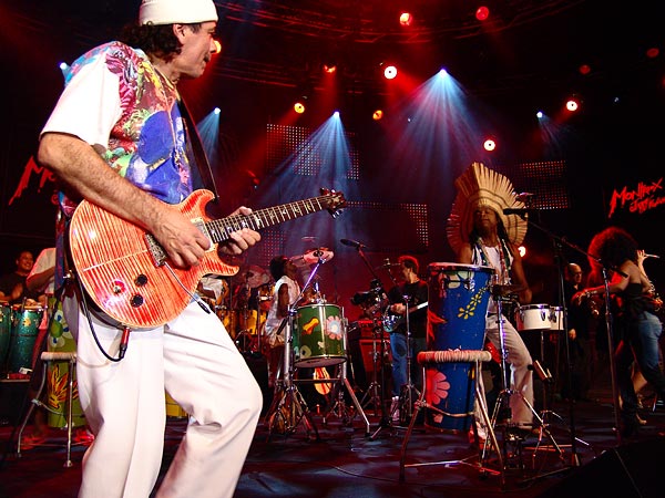 Montreux Jazz Festival 2006: Santana's Dance to the Beat of My Drum, Auditorium Stravinski, July 9, a special project with Idrissa Diop (Musical Director), Carlinhos Brown, Los Ibellis Jr, Mory Kanté, Angélique Kidjo, Kora Jazz Trio, Touré Kunda, Ismaël Lô, Brazil Percushow, Boubacar and Valle.