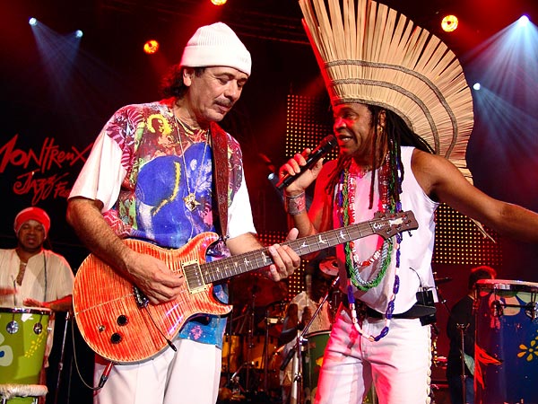 Montreux Jazz Festival 2006: Santana's Dance to the Beat of My Drum, Auditorium Stravinski, July 9, a special project with Idrissa Diop (Musical Director), Carlinhos Brown, Los Ibellis Jr, Mory Kanté, Angélique Kidjo, Kora Jazz Trio, Touré Kunda, Ismaël Lô, Brazil Percushow, Boubacar and Valle.