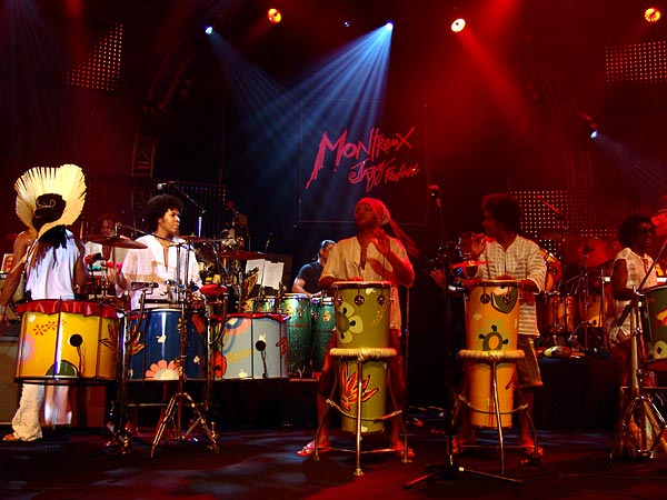 Montreux Jazz Festival 2006: Santana's Dance to the Beat of My Drum, Auditorium Stravinski, July 9, a special project with Idrissa Diop (Musical Director), Carlinhos Brown, Los Ibellis Jr, Mory Kanté, Angélique Kidjo, Kora Jazz Trio, Touré Kunda, Ismaël Lô, Brazil Percushow, Boubacar and Valle.