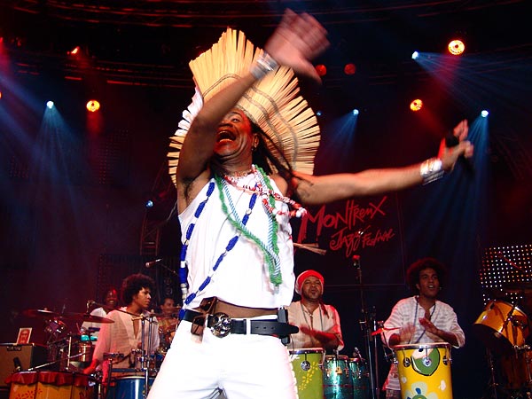 Montreux Jazz Festival 2006: Santana's Dance to the Beat of My Drum, Auditorium Stravinski, July 9, a special project with Idrissa Diop (Musical Director), Carlinhos Brown, Los Ibellis Jr, Mory Kanté, Angélique Kidjo, Kora Jazz Trio, Touré Kunda, Ismaël Lô, Brazil Percushow, Boubacar and Valle.