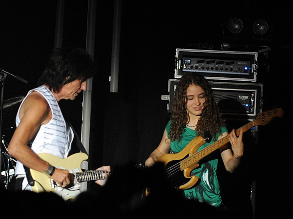 Montreux Jazz Festival 2009: Jeff Beck, July 17, Miles Davis Hall. Jeff Beck guitar, Tal Wilkenfeld bass, Jason Rebello keyboards, Vinnie Colaiuta drums.