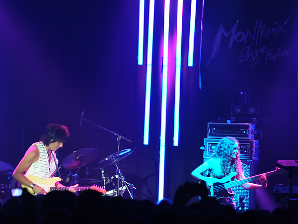 Montreux Jazz Festival 2009: Jeff Beck, July 17, Miles Davis Hall. Jeff Beck guitar, Tal Wilkenfeld bass, Jason Rebello keyboards, Vinnie Colaiuta drums.