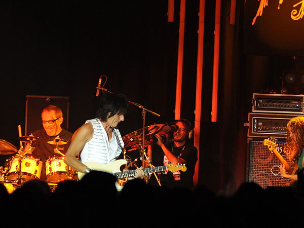 Montreux Jazz Festival 2009: Jeff Beck, July 17, Miles Davis Hall. Jeff Beck guitar, Tal Wilkenfeld bass, Jason Rebello keyboards, Vinnie Colaiuta drums.