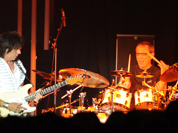 Montreux Jazz Festival 2009: Jeff Beck, July 17, Miles Davis Hall. Jeff Beck guitar, Tal Wilkenfeld bass, Jason Rebello keyboards, Vinnie Colaiuta drums.