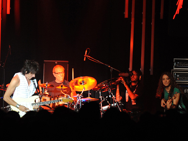 Montreux Jazz Festival 2009: Jeff Beck, July 17, Miles Davis Hall. Jeff Beck guitar, Tal Wilkenfeld bass, Jason Rebello keyboards, Vinnie Colaiuta drums.