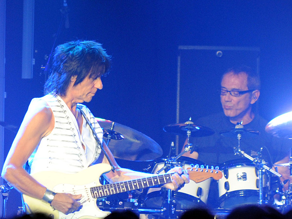 Montreux Jazz Festival 2009: Jeff Beck, July 17, Miles Davis Hall. Jeff Beck guitar, Tal Wilkenfeld bass, Jason Rebello keyboards, Vinnie Colaiuta drums.