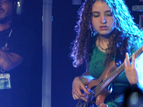 Montreux Jazz Festival 2009: Jeff Beck, July 17, Miles Davis Hall. Jeff Beck guitar, Tal Wilkenfeld bass, Jason Rebello keyboards, Vinnie Colaiuta drums.