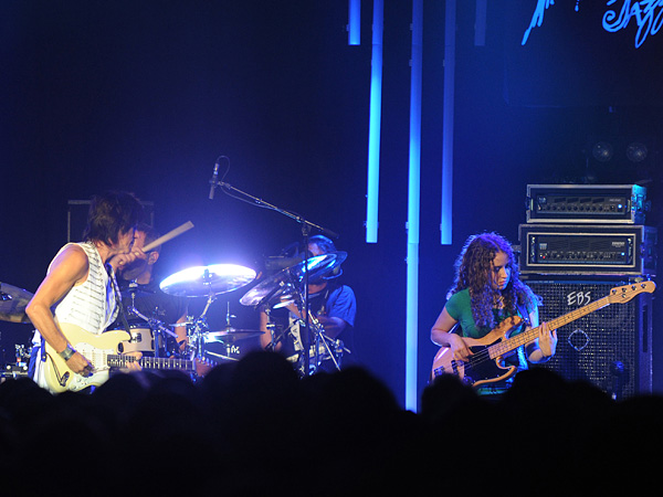 Montreux Jazz Festival 2009: Jeff Beck, July 17, Miles Davis Hall. Jeff Beck guitar, Tal Wilkenfeld bass, Jason Rebello keyboards, Vinnie Colaiuta drums.