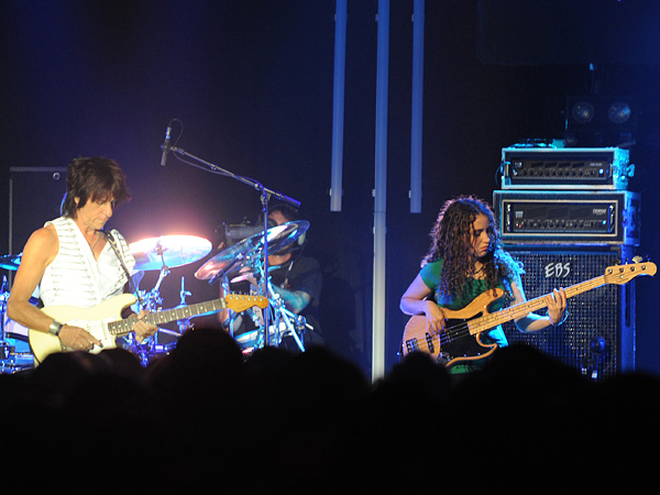 Montreux Jazz Festival 2009: Jeff Beck, July 17, Miles Davis Hall. Jeff Beck guitar, Tal Wilkenfeld bass, Jason Rebello keyboards, Vinnie Colaiuta drums.