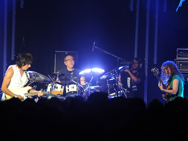 Montreux Jazz Festival 2009: Jeff Beck, July 17, Miles Davis Hall. Jeff Beck guitar, Tal Wilkenfeld bass, Jason Rebello keyboards, Vinnie Colaiuta drums.