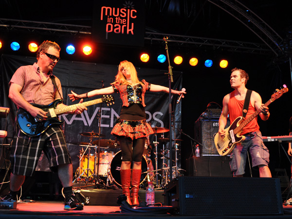 Montreux Jazz Festival 2010: The Raveners (rock from Switzerland), July 3, Music in the Park (Parc Vernex).