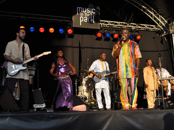 Montreux Jazz Festival 2010: Baye Magatte Band (afro new music from Senegal), July 11, Music in the Park (Parc Vernex).