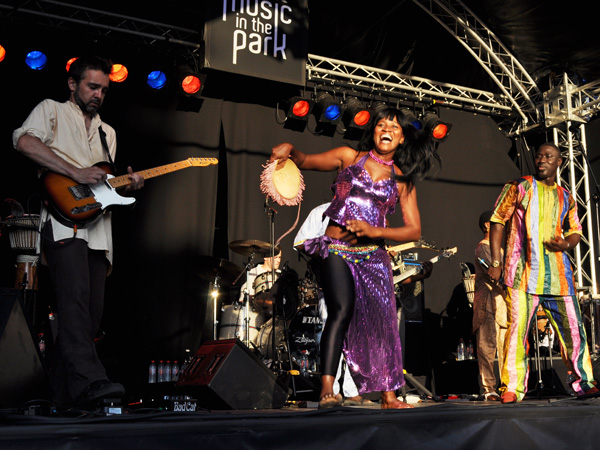 Montreux Jazz Festival 2010: Baye Magatte Band (afro new music from Senegal), July 11, Music in the Park (Parc Vernex).