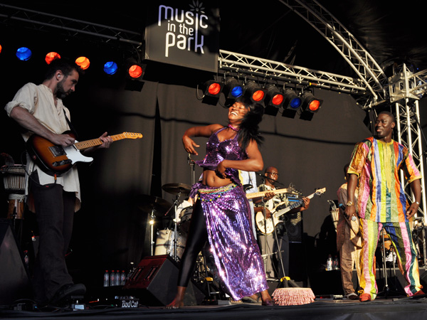 Montreux Jazz Festival 2010: Baye Magatte Band (afro new music from Senegal), July 11, Music in the Park (Parc Vernex).