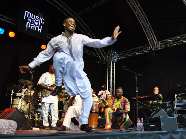 Montreux Jazz Festival 2010: Baye Magatte Band (afro new music from Senegal), July 11, Music in the Park (Parc Vernex).