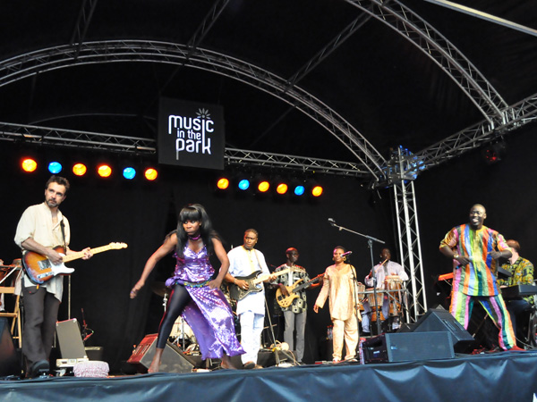 Montreux Jazz Festival 2010: Baye Magatte Band (afro new music from Senegal), July 11, Music in the Park (Parc Vernex).