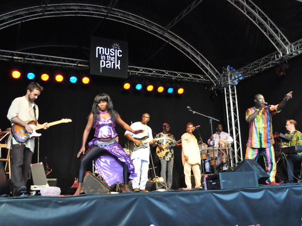 Montreux Jazz Festival 2010: Baye Magatte Band (afro new music from Senegal), July 11, Music in the Park (Parc Vernex).