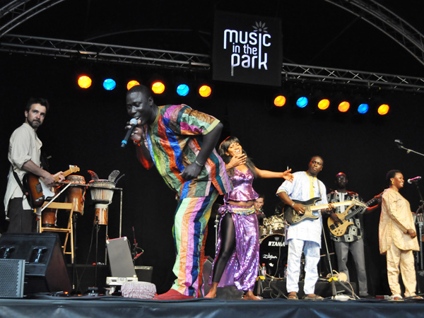 Montreux Jazz Festival 2010: Baye Magatte Band (afro new music from Senegal), July 11, Music in the Park (Parc Vernex).