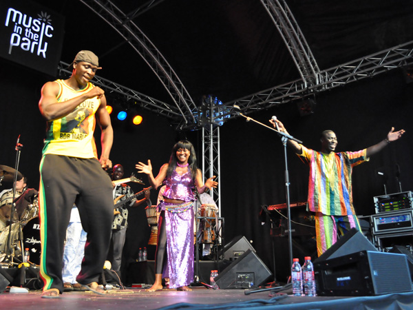 Montreux Jazz Festival 2010: Baye Magatte Band (afro new music from Senegal), July 11, Music in the Park (Parc Vernex).