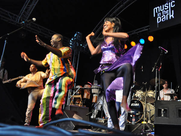 Montreux Jazz Festival 2010: Baye Magatte Band (afro new music from Senegal), July 11, Music in the Park (Parc Vernex).