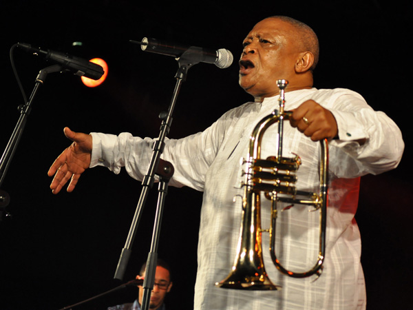 Paléo Festival 2010, Nyon: Hugh Masekela, July 22, Le Dôme.