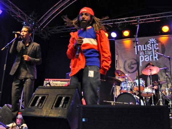 Montreux Jazz Festival 2011: Grand Mother's Funck feat. MC Akil (funk and hip-hop from Switzerland), July 1, Music in the Park, Parc Vernex.