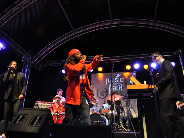 Montreux Jazz Festival 2011: Grand Mother's Funck feat. MC Akil (funk and hip-hop from Switzerland), July 1, Music in the Park, Parc Vernex.