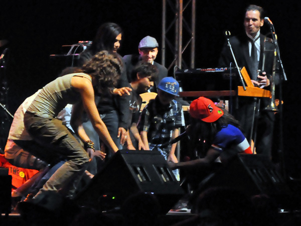 Montreux Jazz Festival 2011: Grand Mother's Funck feat. MC Akil (funk and hip-hop from Switzerland), July 1, Music in the Park, Parc Vernex.