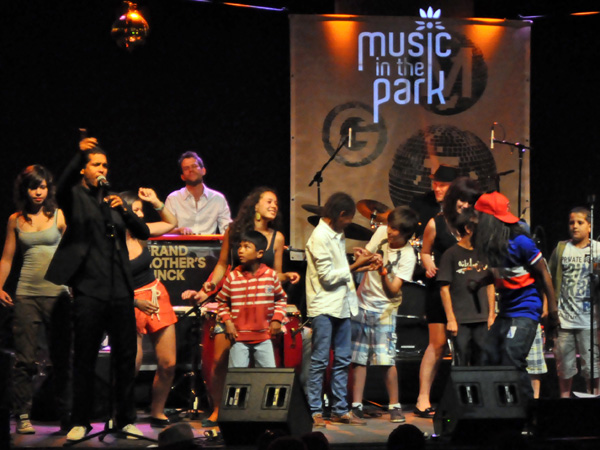 Montreux Jazz Festival 2011: Grand Mother's Funck feat. MC Akil (funk and hip-hop from Switzerland), July 1, Music in the Park, Parc Vernex.