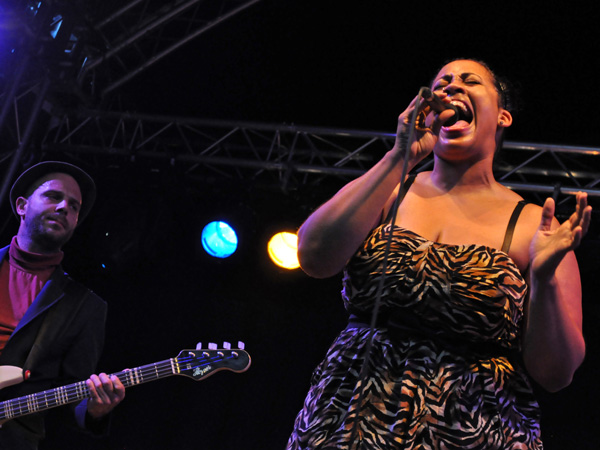 Montreux Jazz Festival 2012: Brandy Butler & the Fonxionaires, June 30, Music in the Park (Parc Vernex).