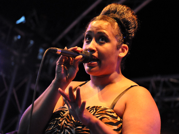 Montreux Jazz Festival 2012: Brandy Butler & the Fonxionaires, June 30, Music in the Park (Parc Vernex).