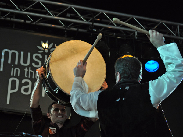 Montreux Jazz Festival 2012: Natiq Rhythm Band, July 9, Music in the Park. Naghara drums band from Azerbaijan.