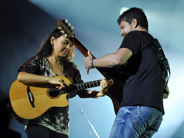 Paléo Festival 2012, Nyon: Rodrigo y Gabriela & C.U.B.A, July 20, Grande Scène.