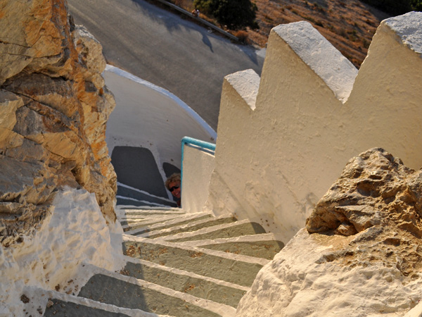 Chapelle d'Aghia Triadha, à Lagadha, Amorgos (Cyclades), août 2013.